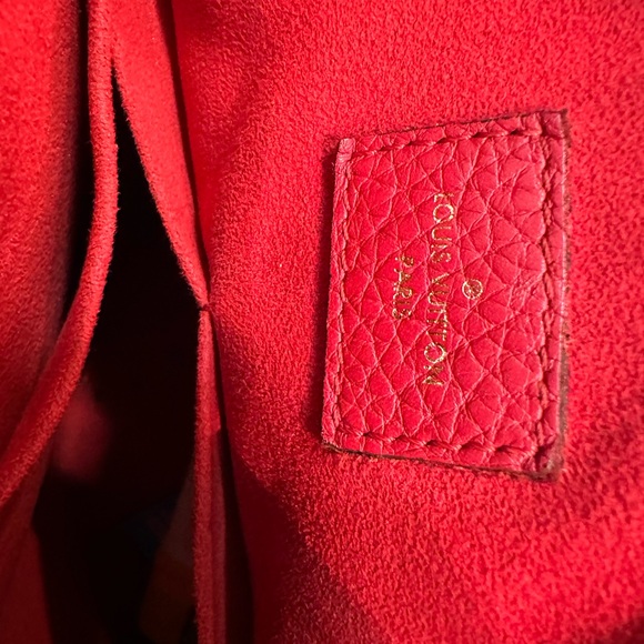 Louis Vuitton Monogram Canvas and Red Leather Bag - Picture 6 of 8